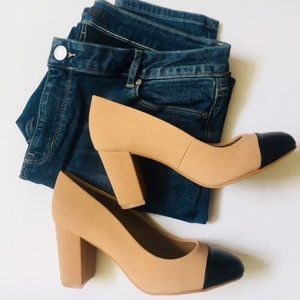 Torrid Beige/ Black Two Tone Pumps BRAND NEW 7W